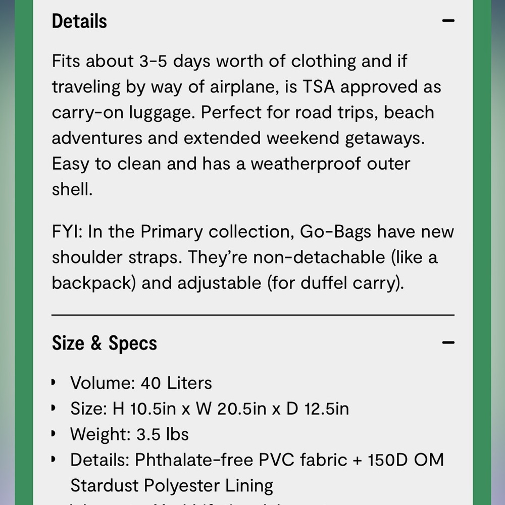 Baboon to the Moon Small Go Bag - Purple - Picture 2 of 11